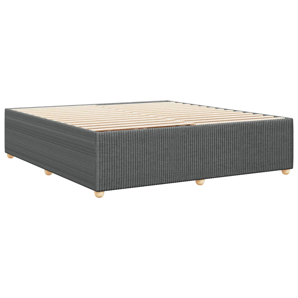 Bedframe zonder matras stof donkergrijs 200x200 cm is nu te koop bij PeponiXL, paradijselijk wonen!