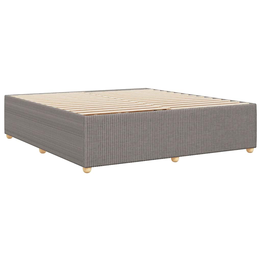 Bedframe zonder matras stof taupe 200x200 cm is nu te koop bij PeponiXL, paradijselijk wonen!