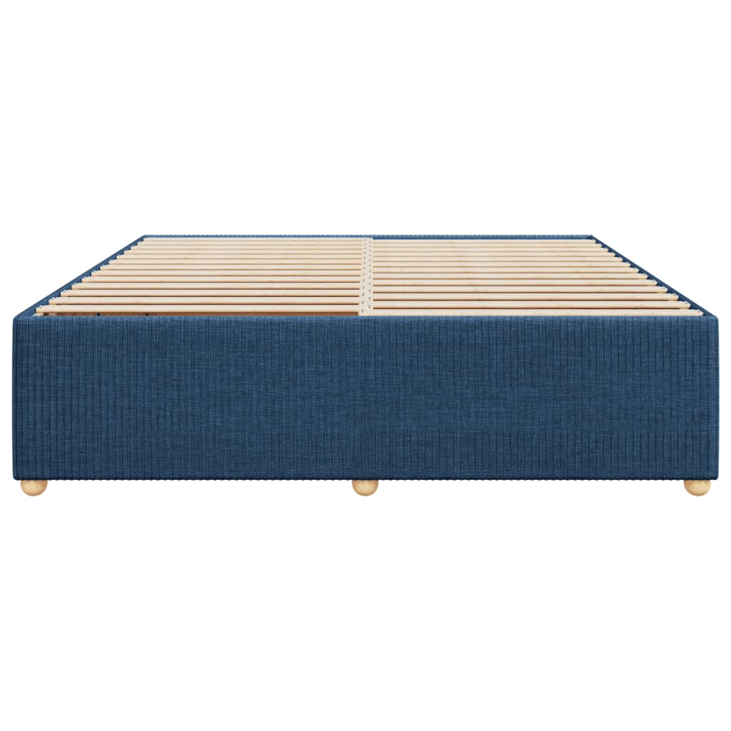 Bedframe zonder matras stof blauw 200x200 cm is nu te koop bij PeponiXL, paradijselijk wonen!