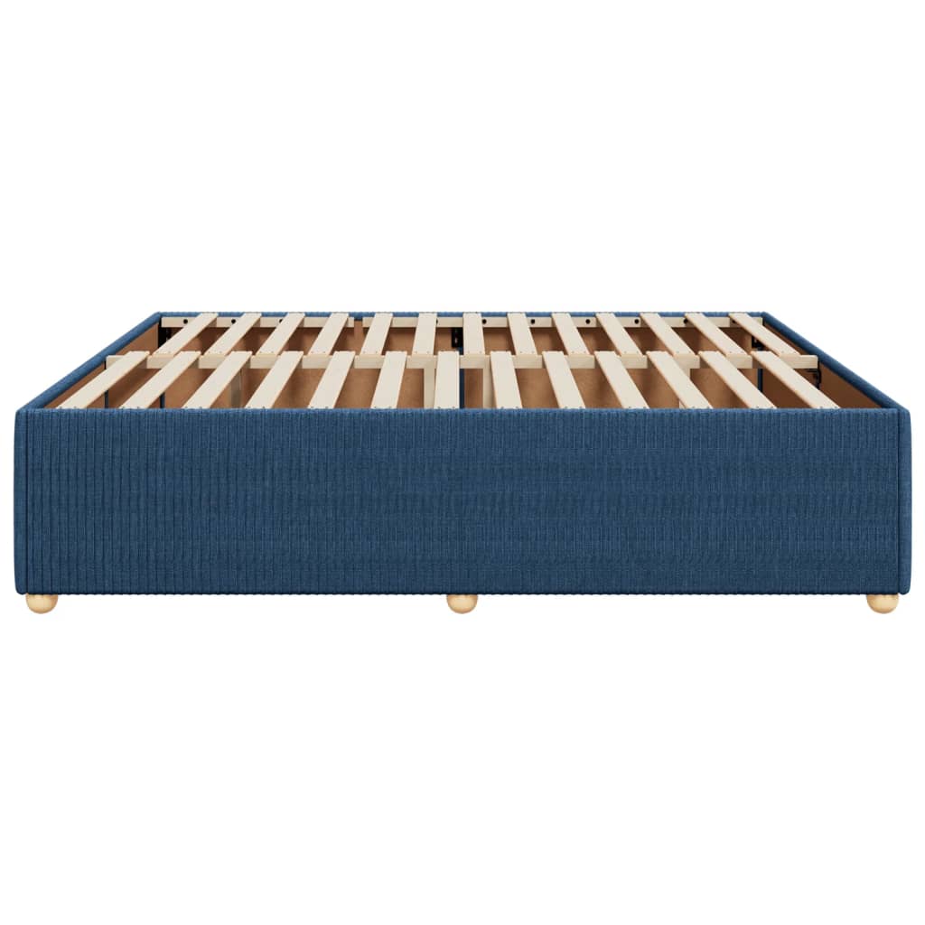 Bedframe zonder matras stof blauw 200x200 cm is nu te koop bij PeponiXL, paradijselijk wonen!