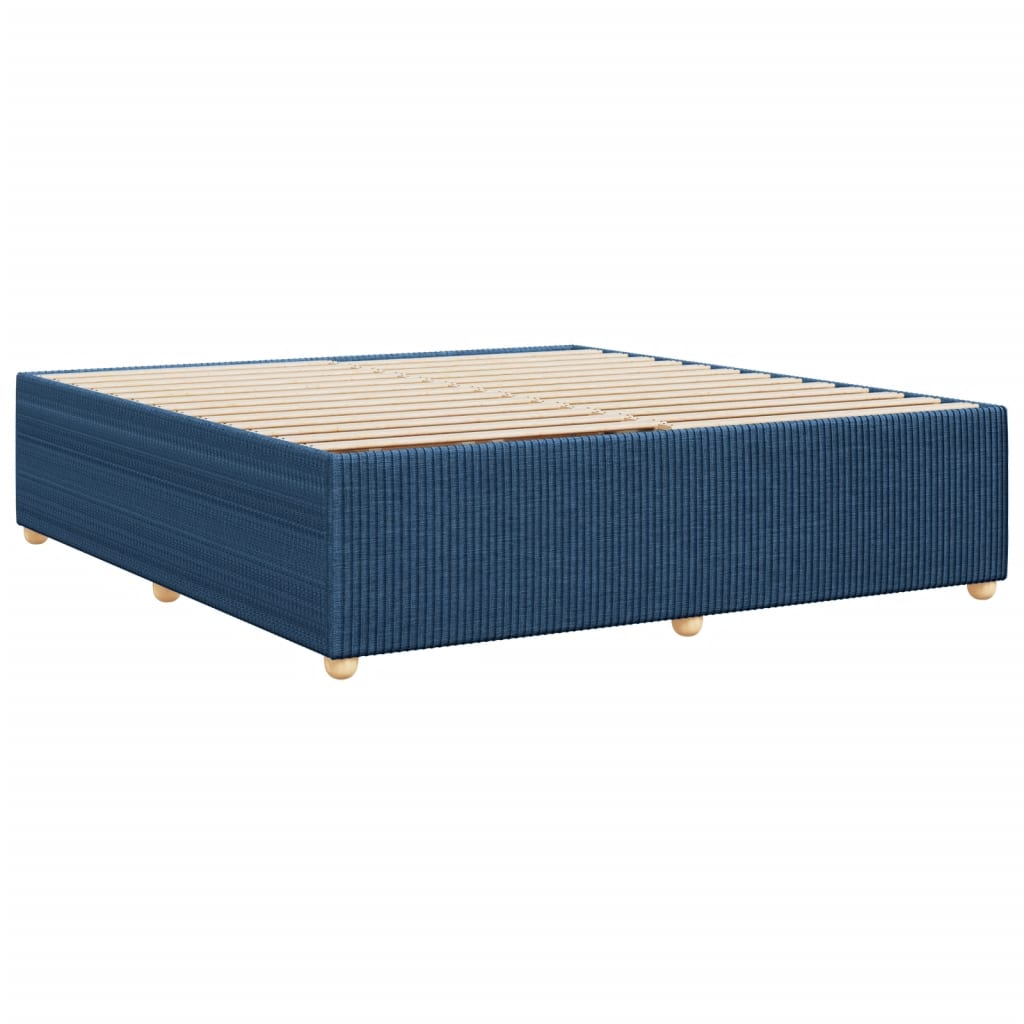 Bedframe zonder matras stof blauw 200x200 cm is nu te koop bij PeponiXL, paradijselijk wonen!