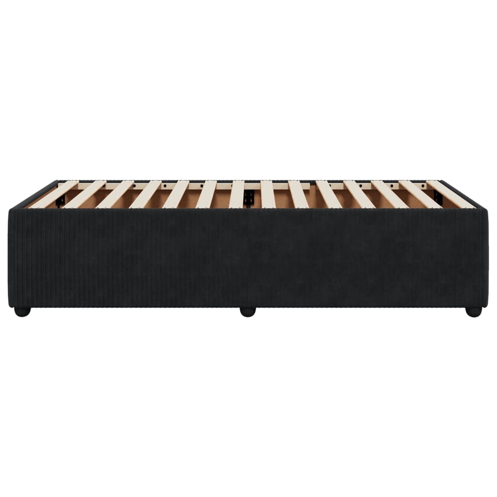 Bedframe fluweel zwart 80x200 cm is nu te koop bij PeponiXL, paradijselijk wonen!