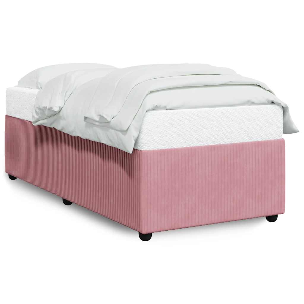 Bedframe fluweel roze 80x200 cm is nu te koop bij PeponiXL, paradijselijk wonen!