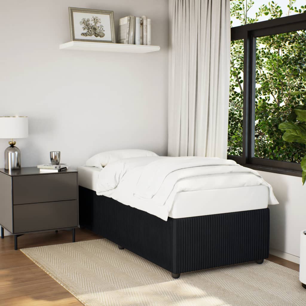 Bedframe fluweel zwart 90x190 cm is nu te koop bij PeponiXL, paradijselijk wonen!