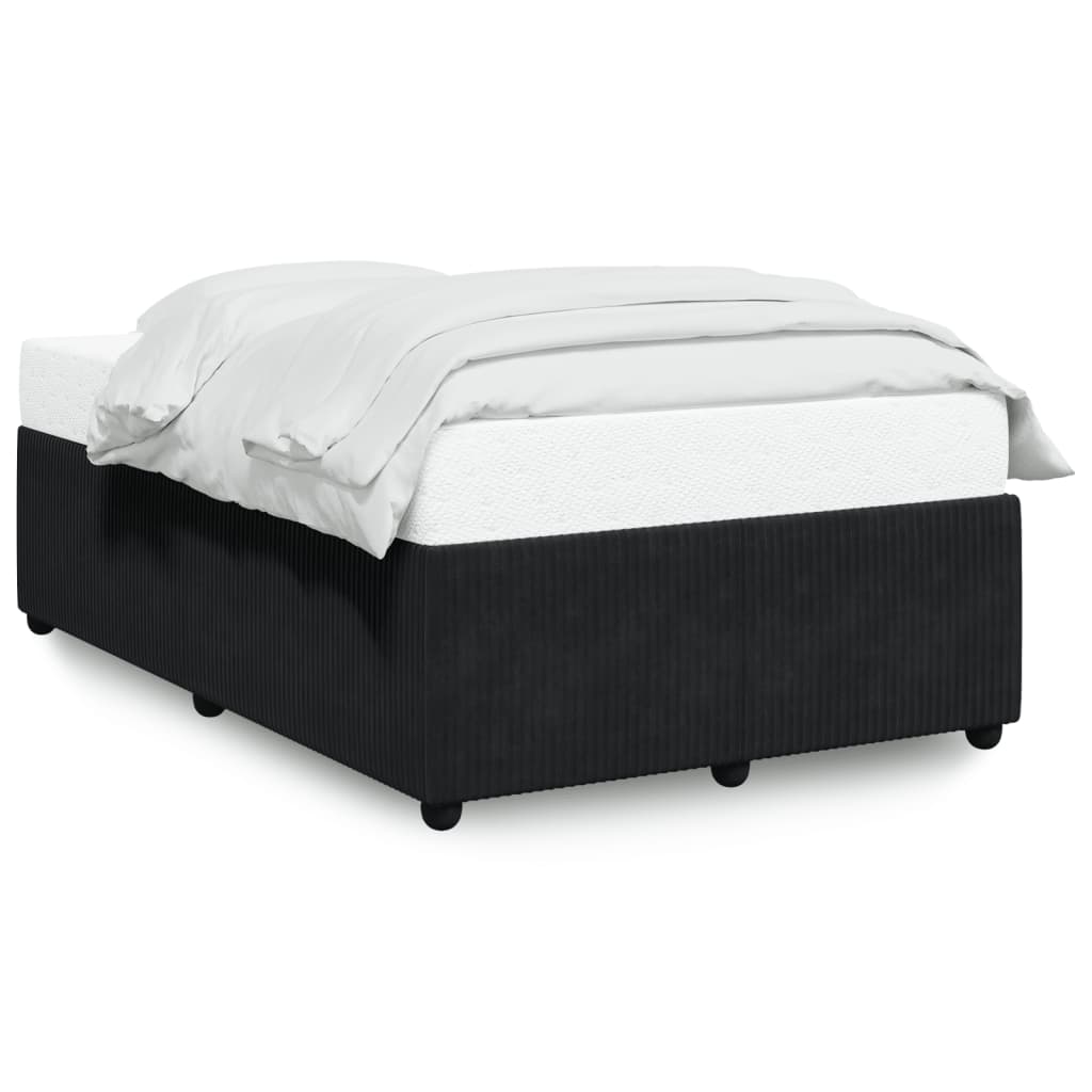 Bedframe zonder matras 120x190 cm fluweel zwart is nu te koop bij PeponiXL, paradijselijk wonen!