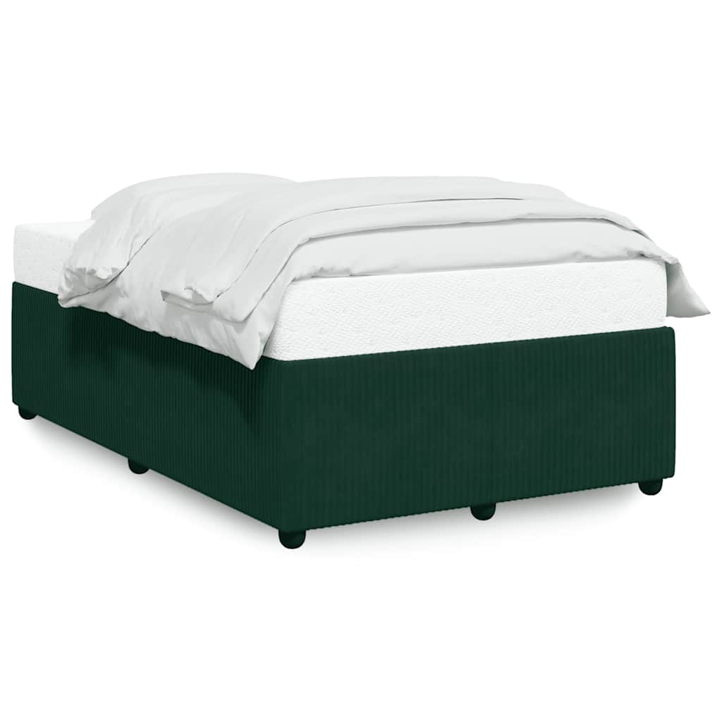 Bedframe zonder matras 120x190 cm fluweel donkergroen is nu te koop bij PeponiXL, paradijselijk wonen!