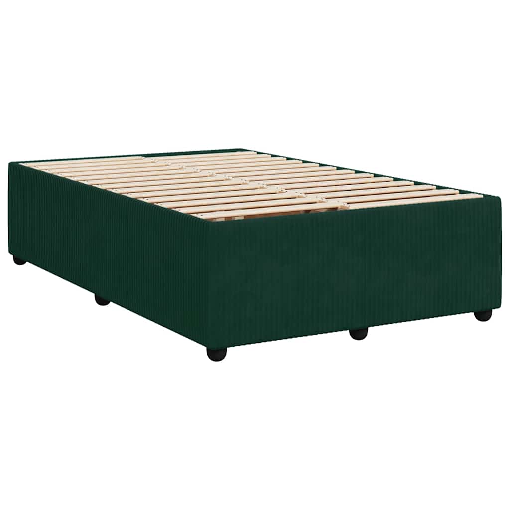 Bedframe zonder matras 120x190 cm fluweel donkergroen is nu te koop bij PeponiXL, paradijselijk wonen!