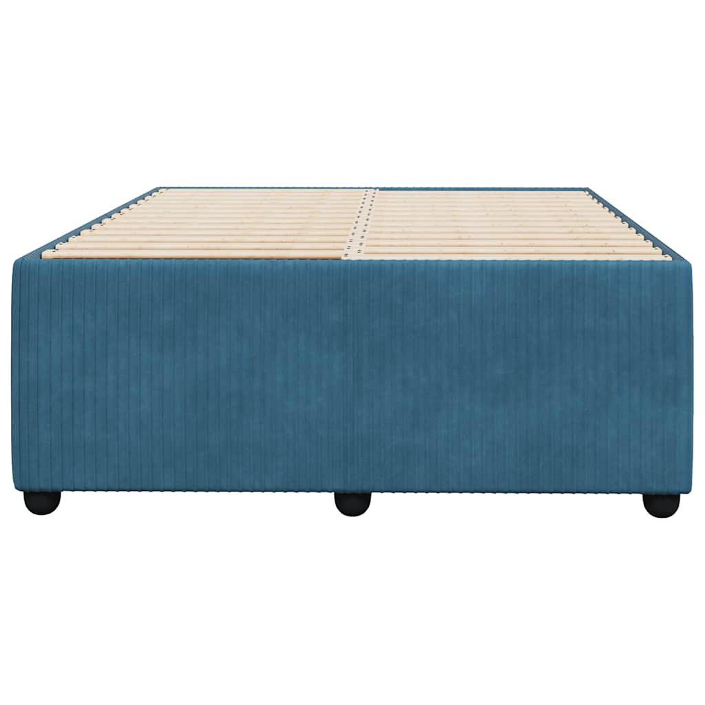 Bedframe fluweel blauw 120x190 cm is nu te koop bij PeponiXL, paradijselijk wonen!