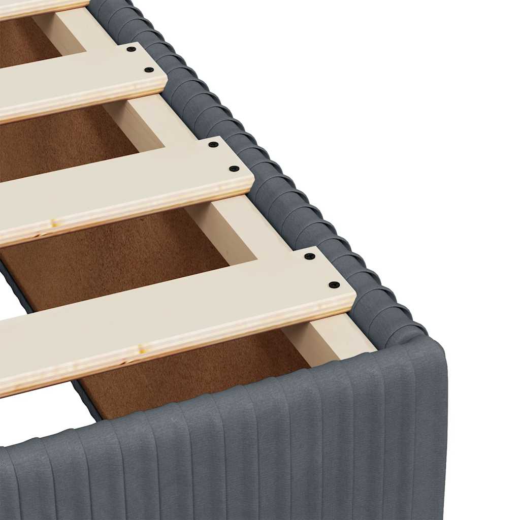 Bedframe zonder matras 120x200 cm fluweel donkergrijs is nu te koop bij PeponiXL, paradijselijk wonen!
