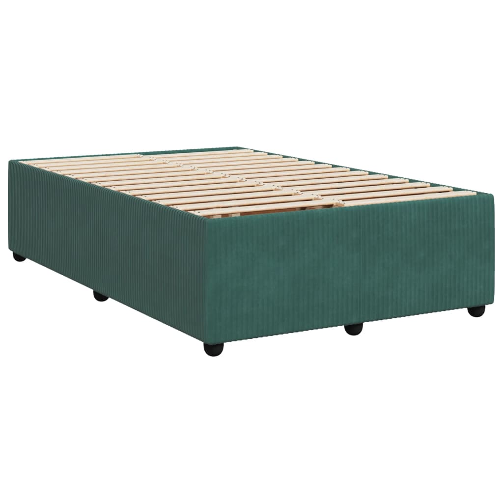 Bedframe zonder matras 120x200 cm fluweel donkergroen is nu te koop bij PeponiXL, paradijselijk wonen!