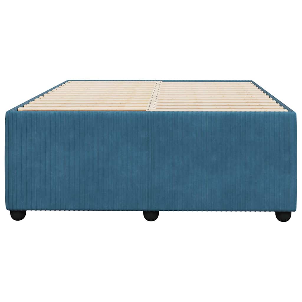 Bedframe fluweel blauw 120x200 cm is nu te koop bij PeponiXL, paradijselijk wonen!