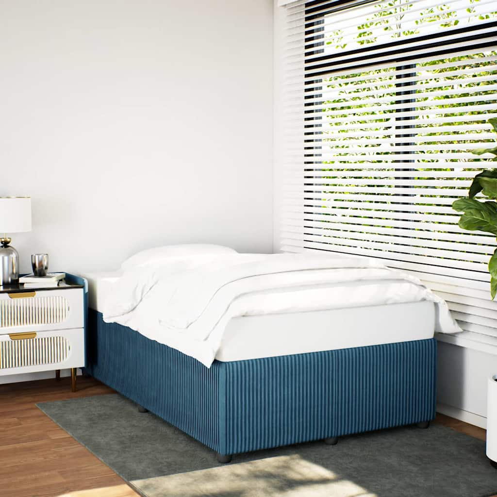 Bedframe fluweel blauw 120x200 cm is nu te koop bij PeponiXL, paradijselijk wonen!
