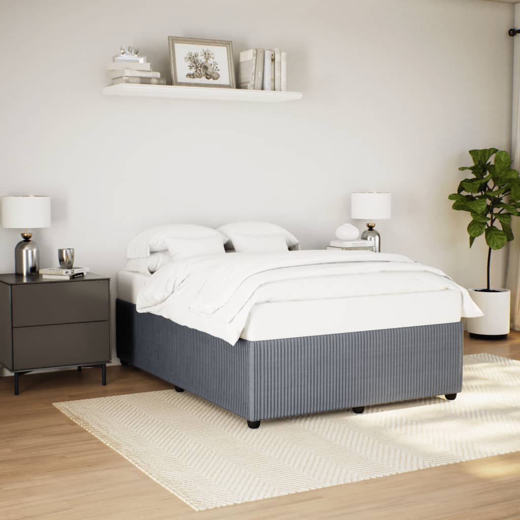 Bedframe zonder matras 160x200 cm fluweel donkergrijs is nu te koop bij PeponiXL, paradijselijk wonen!