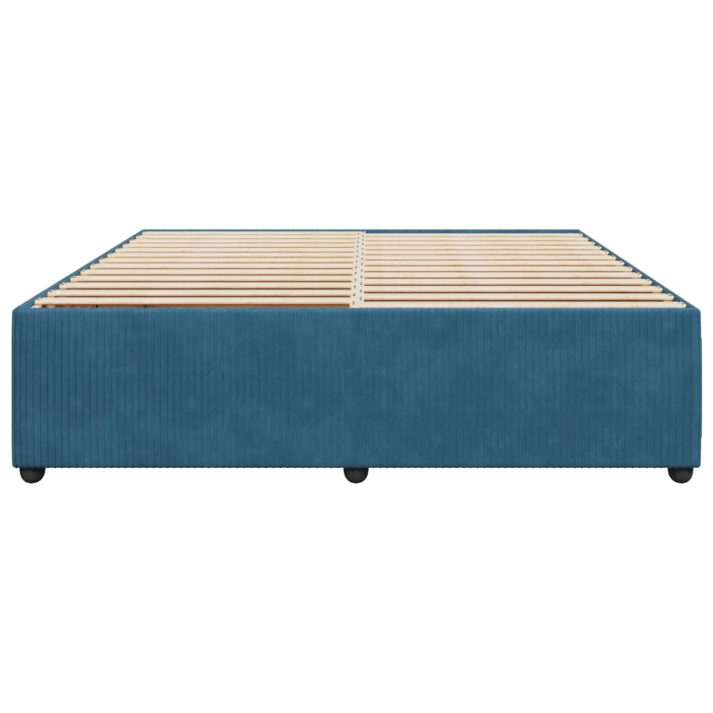 Bedframe fluweel blauw 180x200 cm is nu te koop bij PeponiXL, paradijselijk wonen!