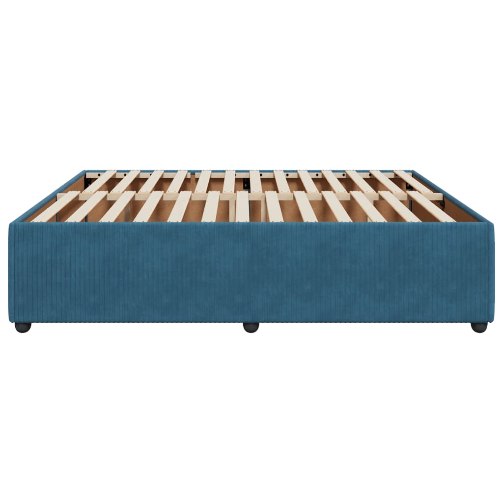 Bedframe fluweel blauw 180x200 cm is nu te koop bij PeponiXL, paradijselijk wonen!