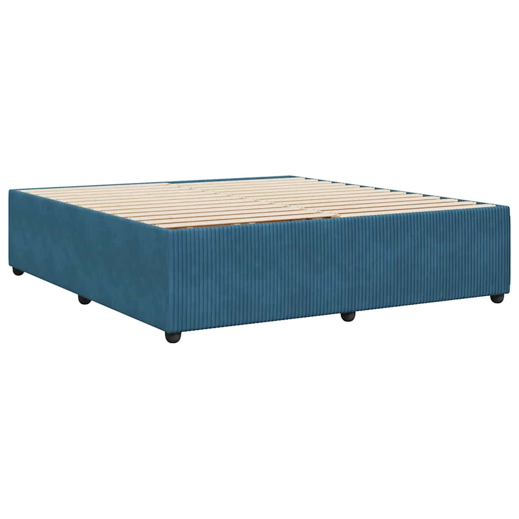 Bedframe fluweel blauw 200x200 cm is nu te koop bij PeponiXL, paradijselijk wonen!