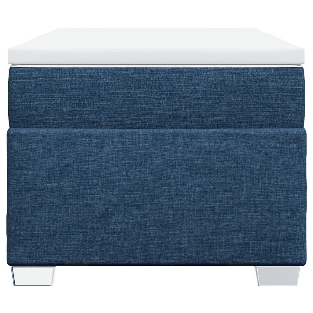 Boxspring met matras stof blauw 80x200 cm is nu te koop bij PeponiXL, paradijselijk wonen!