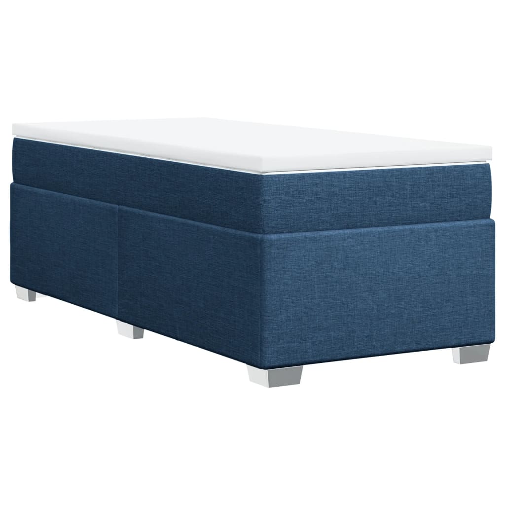 Boxspring met matras stof blauw 80x200 cm is nu te koop bij PeponiXL, paradijselijk wonen!