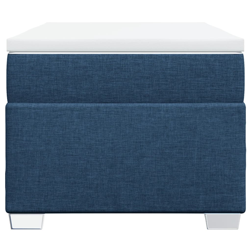 Boxspring met matras stof blauw 90x190 cm is nu te koop bij PeponiXL, paradijselijk wonen!