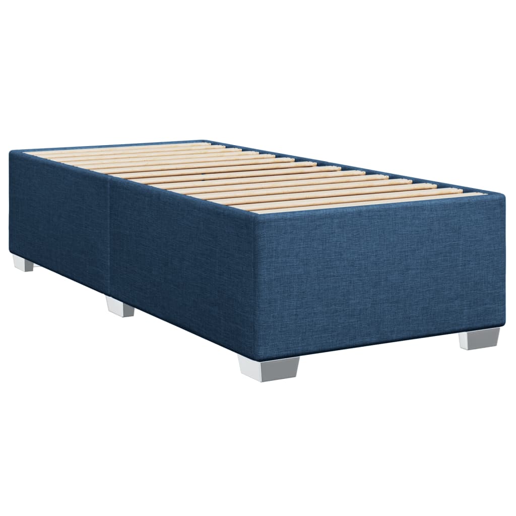Boxspring met matras stof blauw 90x190 cm is nu te koop bij PeponiXL, paradijselijk wonen!