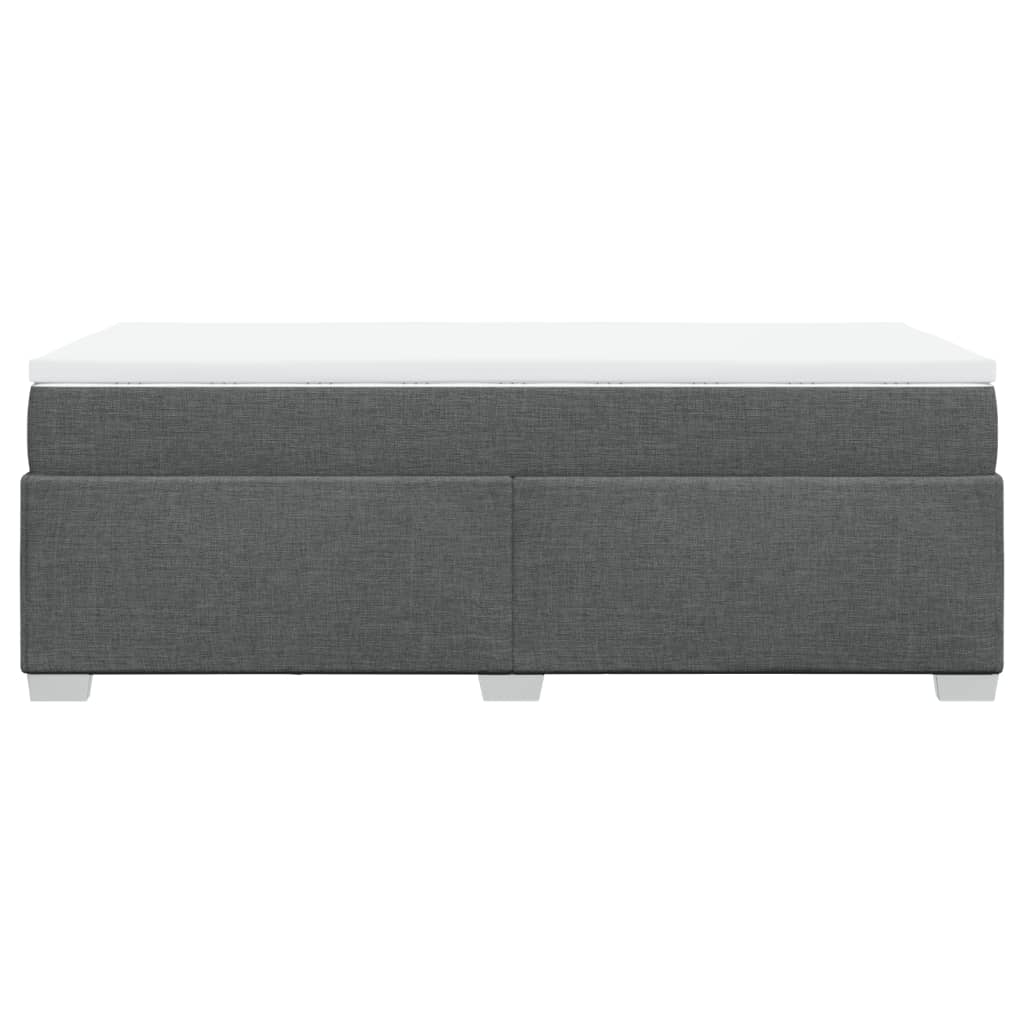 Boxspring met matras stof donkergrijs 90x200 cm is nu te koop bij PeponiXL, paradijselijk wonen!