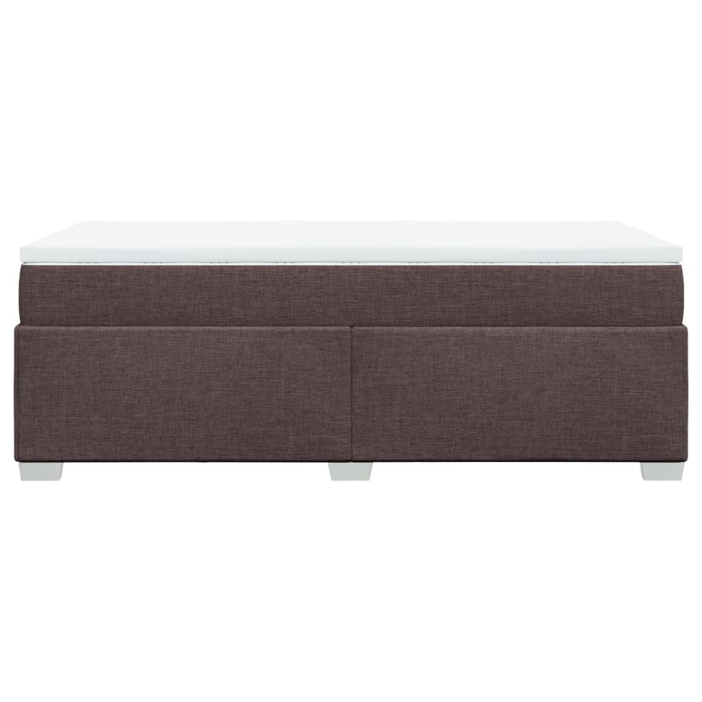 Boxspring met matras stof donkerbruin 90x200 cm is nu te koop bij PeponiXL, paradijselijk wonen!