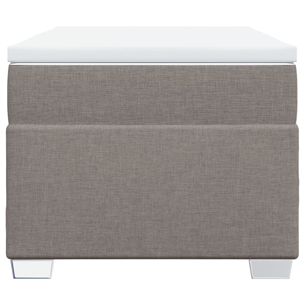 Boxspring met matras stof taupe 90x200 cm is nu te koop bij PeponiXL, paradijselijk wonen!
