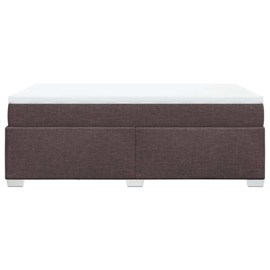 Boxspring met matras stof donkerbruin 120x200 cm is nu te koop bij PeponiXL, paradijselijk wonen!