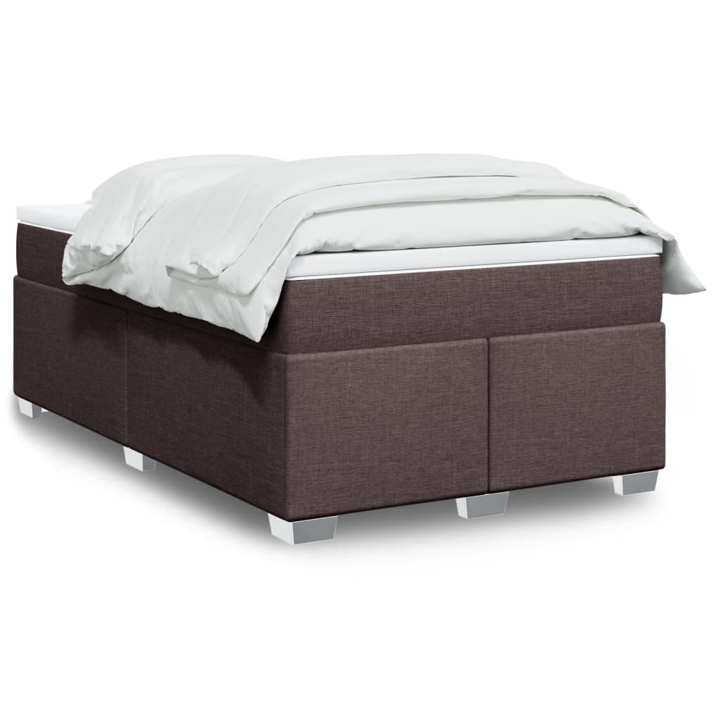 Boxspring met matras stof donkerbruin 120x200 cm is nu te koop bij PeponiXL, paradijselijk wonen!