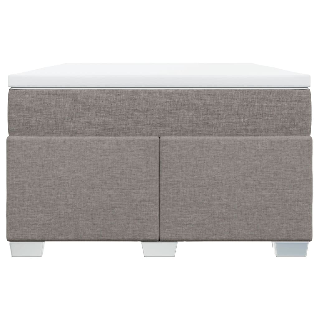 Boxspring met matras stof taupe 120x200 cm is nu te koop bij PeponiXL, paradijselijk wonen!
