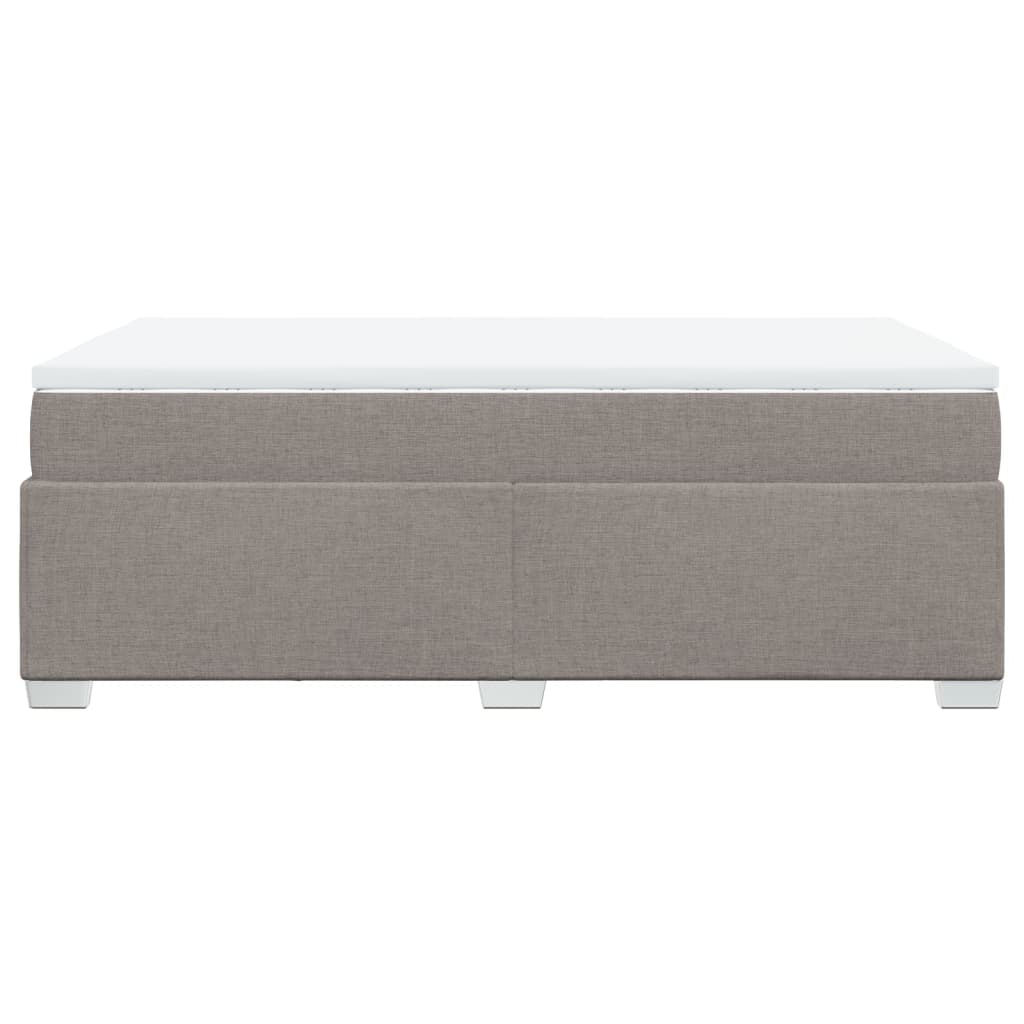 Boxspring met matras stof taupe 120x200 cm is nu te koop bij PeponiXL, paradijselijk wonen!