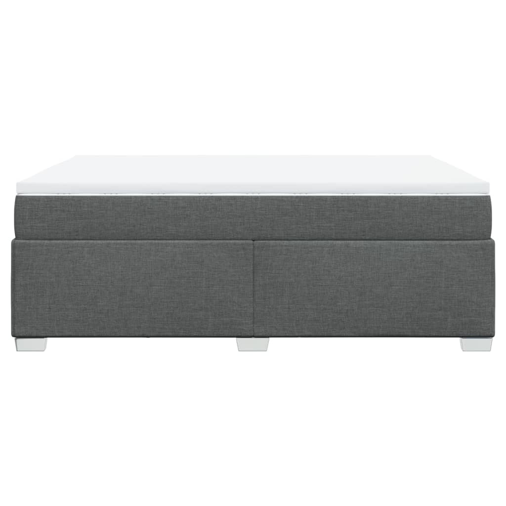 Boxspring met matras stof donkergrijs 140x190 cm is nu te koop bij PeponiXL, paradijselijk wonen!