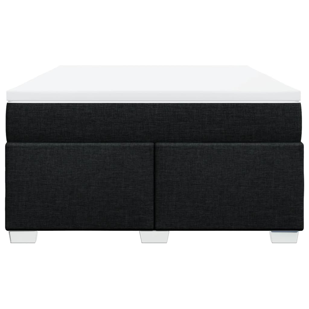 Boxspring met matras stof zwart 140x190 cm is nu te koop bij PeponiXL, paradijselijk wonen!