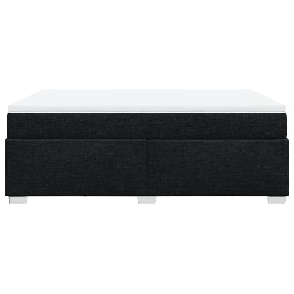 Boxspring met matras stof zwart 140x190 cm is nu te koop bij PeponiXL, paradijselijk wonen!