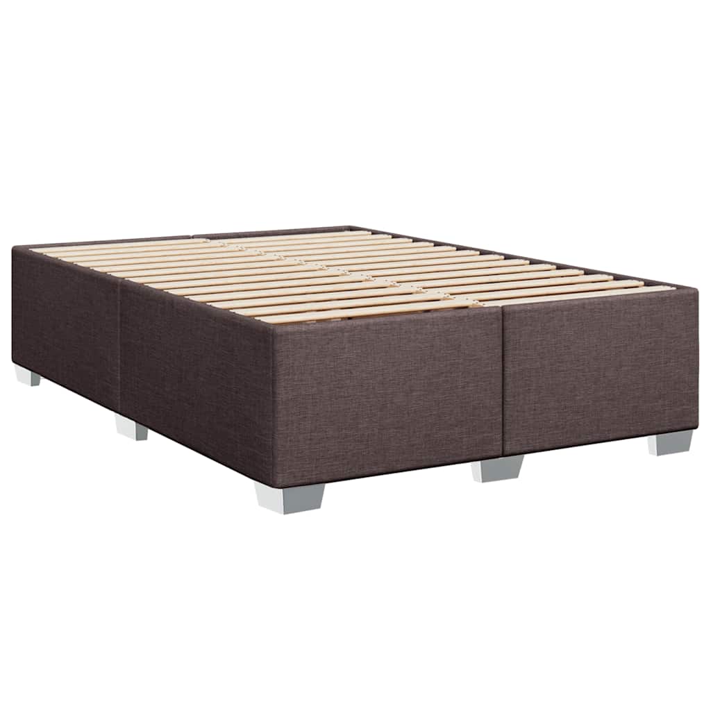 Boxspring met matras stof donkerbruin 140x190 cm is nu te koop bij PeponiXL, paradijselijk wonen!