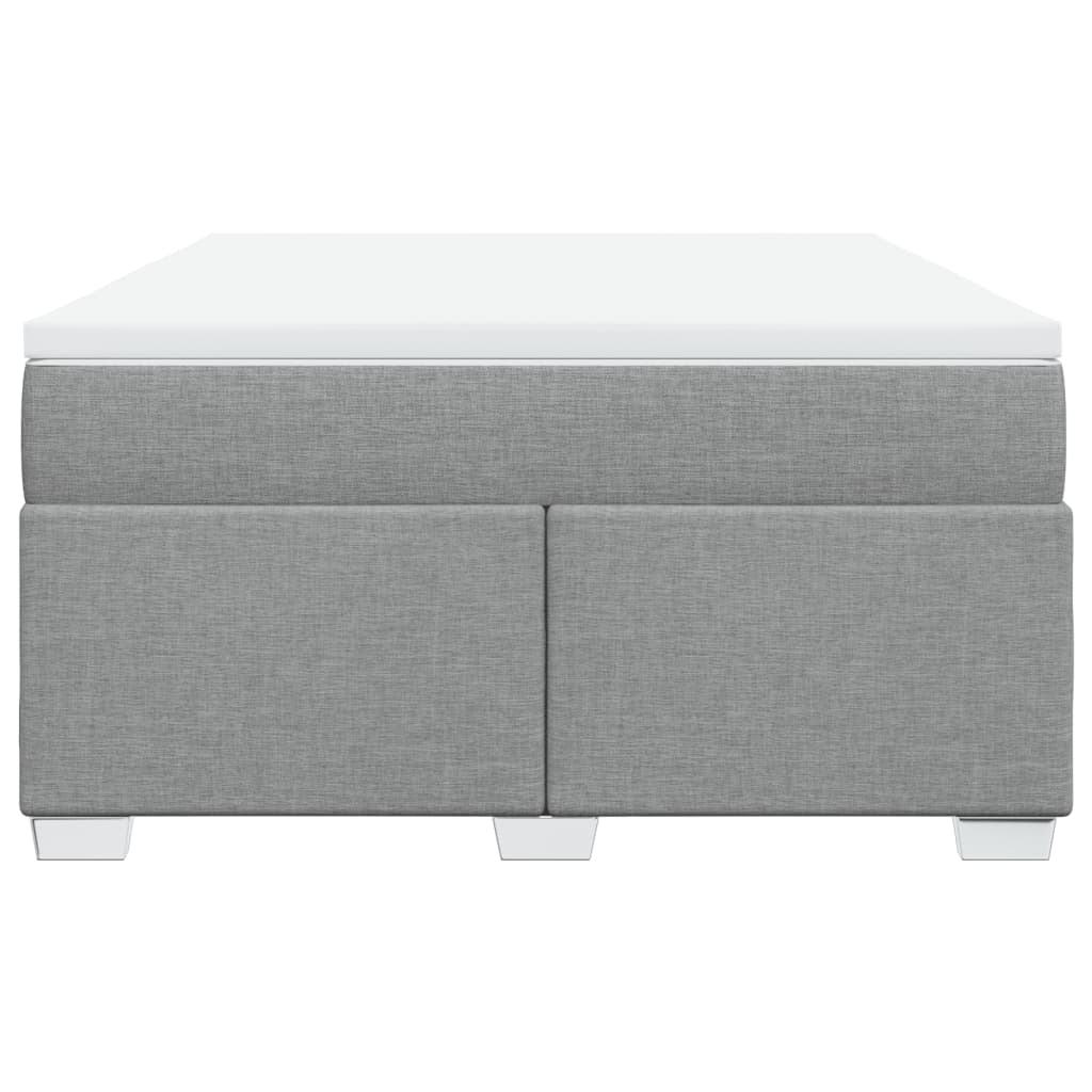 Boxspring met matras stof lichtgrijs 140x200 cm is nu te koop bij PeponiXL, paradijselijk wonen!