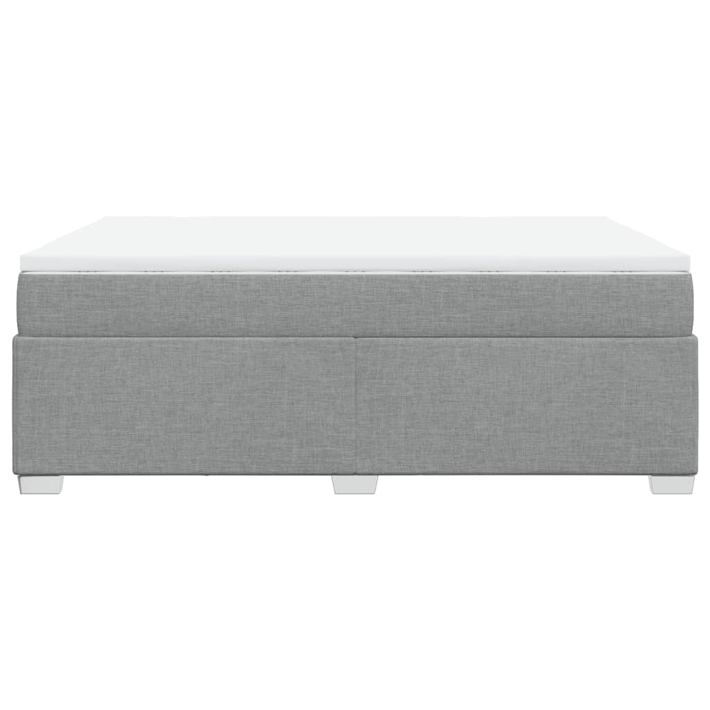 Boxspring met matras stof lichtgrijs 140x200 cm is nu te koop bij PeponiXL, paradijselijk wonen!