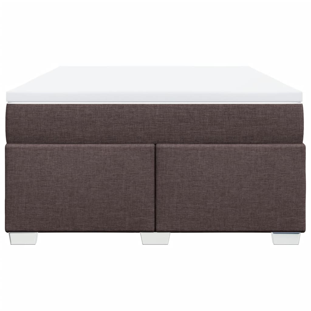 Boxspring met matras stof donkerbruin 140x200 cm is nu te koop bij PeponiXL, paradijselijk wonen!