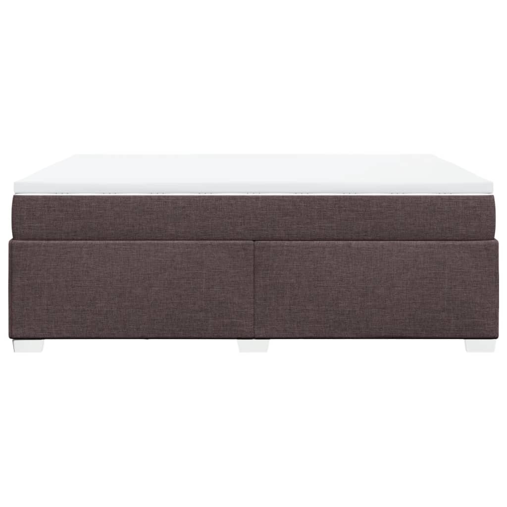 Boxspring met matras stof donkerbruin 140x200 cm is nu te koop bij PeponiXL, paradijselijk wonen!