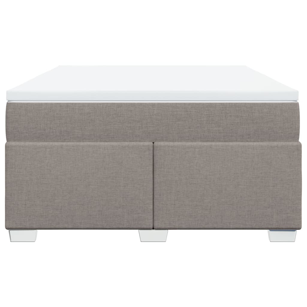 Boxspring met matras stof taupe 140x200 cm is nu te koop bij PeponiXL, paradijselijk wonen!