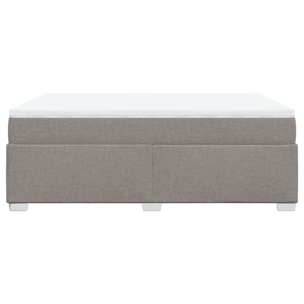 Boxspring met matras stof taupe 140x200 cm is nu te koop bij PeponiXL, paradijselijk wonen!