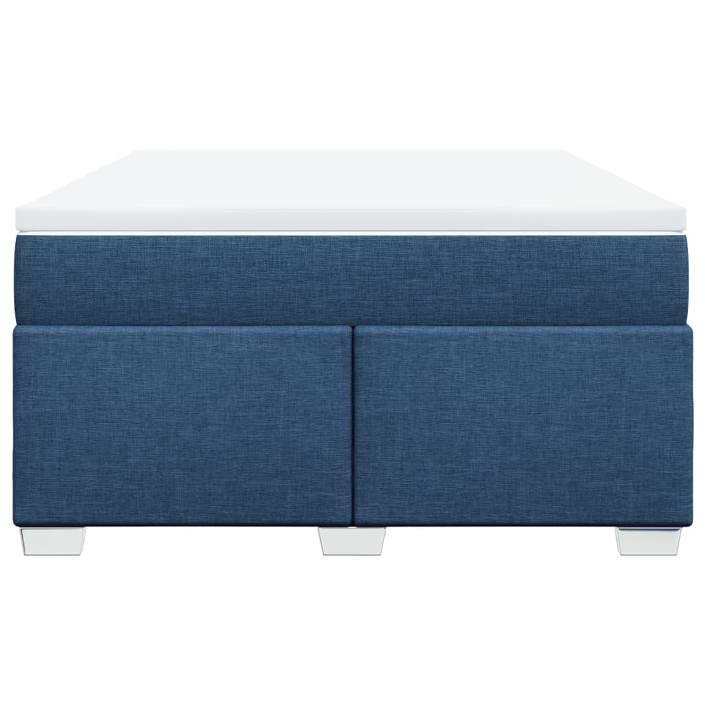 Boxspring met matras stof blauw 140x200 cm is nu te koop bij PeponiXL, paradijselijk wonen!