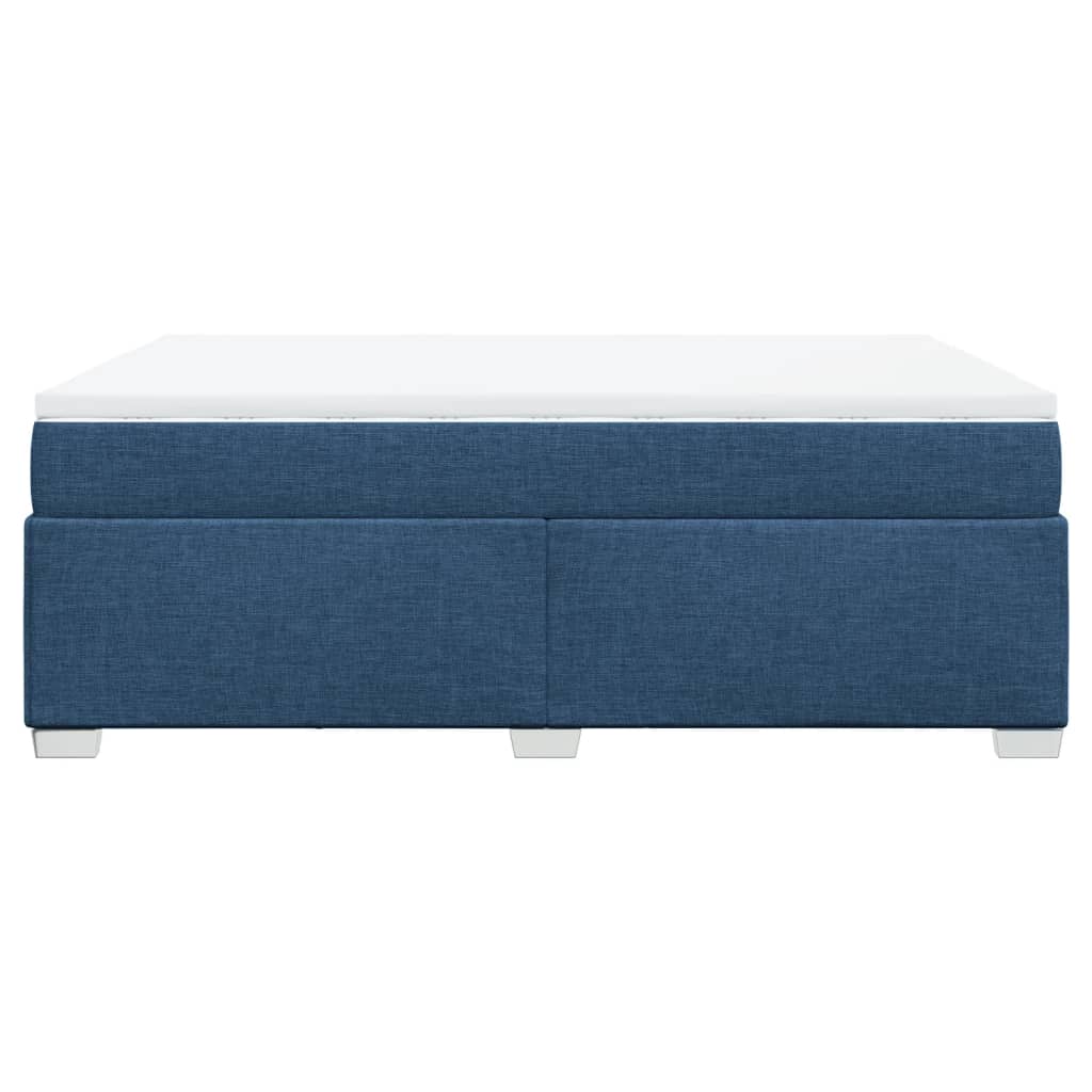 Boxspring met matras stof blauw 140x200 cm is nu te koop bij PeponiXL, paradijselijk wonen!