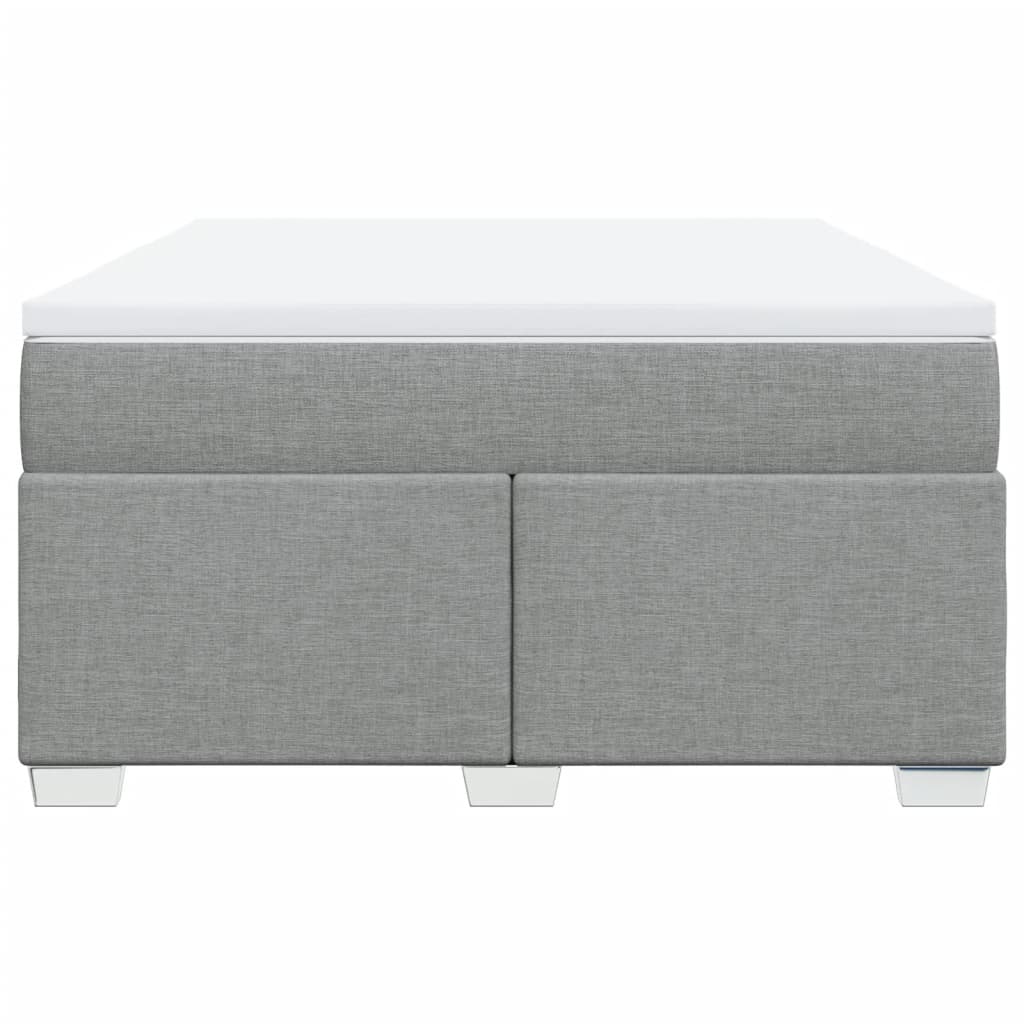 Boxspring met matras stof lichtgrijs 160x200 cm is nu te koop bij PeponiXL, paradijselijk wonen!