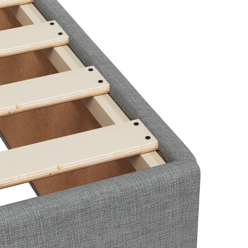 Boxspring met matras stof lichtgrijs 160x200 cm is nu te koop bij PeponiXL, paradijselijk wonen!