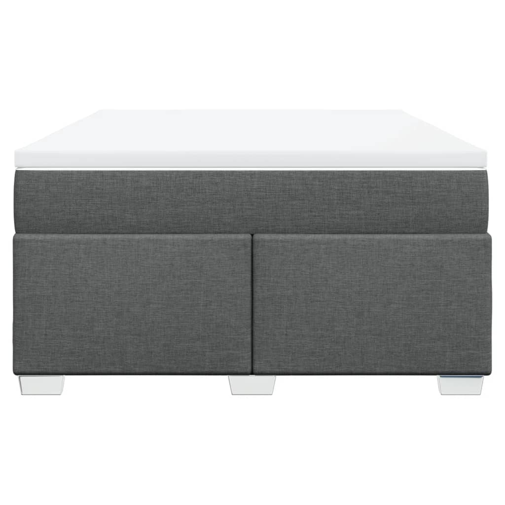 Boxspring met matras stof donkergrijs 160x200 cm is nu te koop bij PeponiXL, paradijselijk wonen!