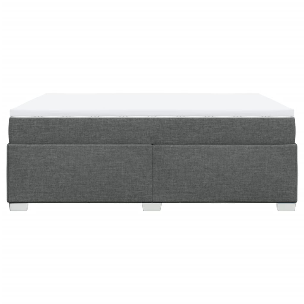 Boxspring met matras stof donkergrijs 160x200 cm is nu te koop bij PeponiXL, paradijselijk wonen!