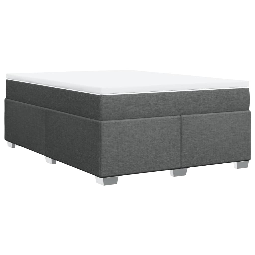 Boxspring met matras stof donkergrijs 160x200 cm is nu te koop bij PeponiXL, paradijselijk wonen!
