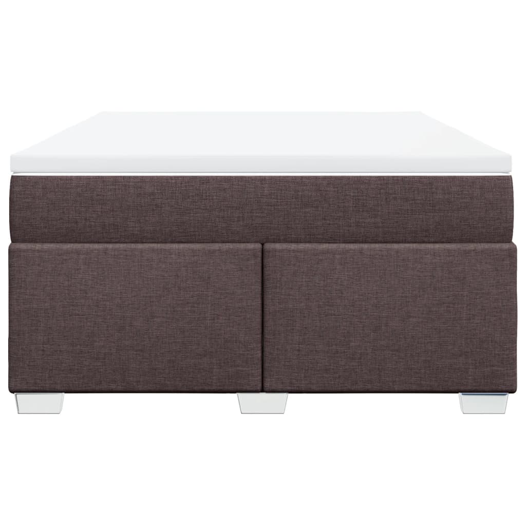 Boxspring met matras stof donkerbruin 160x200 cm is nu te koop bij PeponiXL, paradijselijk wonen!