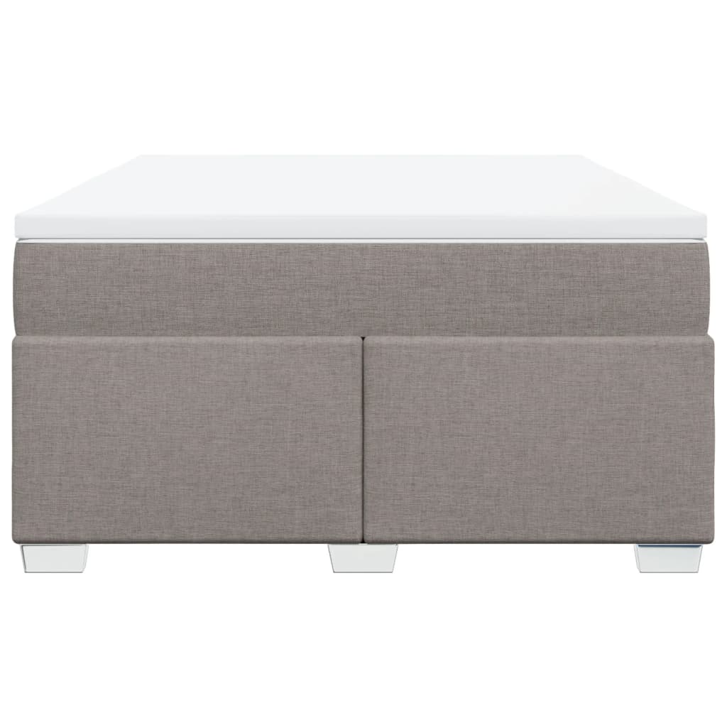 Boxspring met matras stof taupe 160x200 cm is nu te koop bij PeponiXL, paradijselijk wonen!